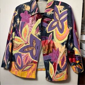 Drapers and Damons Multicolor Floral Women's Blazer